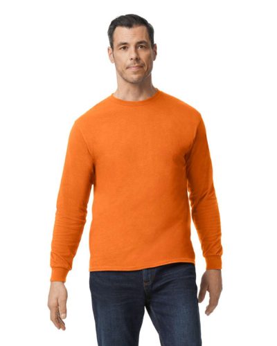 Klasszikus szabású hosszú ujjú póló, Gildan GI5400, S.Orange-2XL