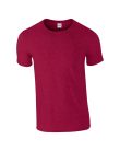 Softstyle rövid ujjú környakas póló, Gildan GI64000, Antique Cherry Red-2XL