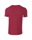 Softstyle rövid ujjú környakas póló, Gildan GI64000, Antique Cherry Red-2XL