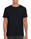 Softstyle rövid ujjú környakas póló, Gildan GI64000, Black-2XL