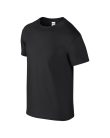 Softstyle rövid ujjú környakas póló, Gildan GI64000, Black-2XL