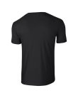 Softstyle rövid ujjú környakas póló, Gildan GI64000, Black-3XL