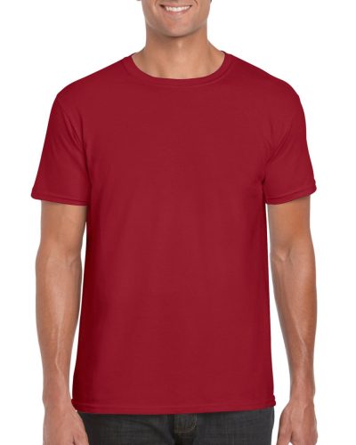 Softstyle rövid ujjú környakas póló, Gildan GI64000, Cardinal Red-2XL