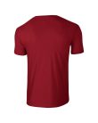 Softstyle rövid ujjú környakas póló, Gildan GI64000, Cardinal Red-2XL