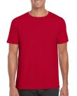 Softstyle rövid ujjú környakas póló, Gildan GI64000, Cherry Red-2XL