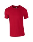 Softstyle rövid ujjú környakas póló, Gildan GI64000, Cherry Red-2XL