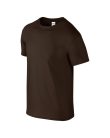 Softstyle rövid ujjú környakas póló, Gildan GI64000, Dark Chocolate-2XL