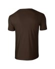 Softstyle rövid ujjú környakas póló, Gildan GI64000, Dark Chocolate-2XL