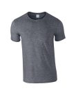 Softstyle rövid ujjú környakas póló, Gildan GI64000, Dark Heather-S