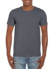 Softstyle rövid ujjú környakas póló, Gildan GI64000, Dark Heather-XL