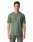 Softstyle rövid ujjú környakas póló, Gildan GI64000, Heather Military Green-4XL