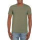 Softstyle rövid ujjú környakas póló, Gildan GI64000, Heather Military Green-L