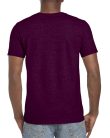 Softstyle rövid ujjú környakas póló, Gildan GI64000, Maroon-2XL