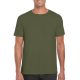 Softstyle rövid ujjú környakas póló, Gildan GI64000, Military Green-2XL