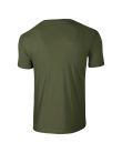 Softstyle rövid ujjú környakas póló, Gildan GI64000, Military Green-2XL