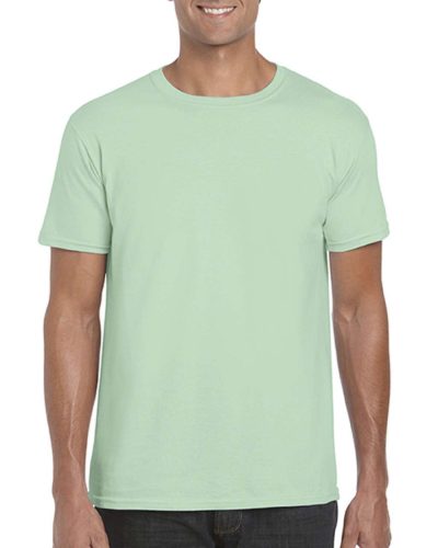 Softstyle rövid ujjú környakas póló, Gildan GI64000, Mint Green-S