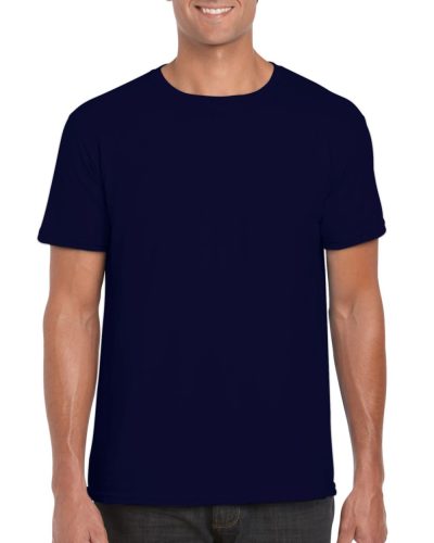 Softstyle rövid ujjú környakas póló, Gildan GI64000, Navy-2XL