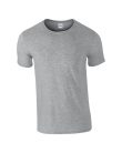 Softstyle rövid ujjú környakas póló, Gildan GI64000, RS Sport Grey-2XL