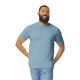 Softstyle rövid ujjú környakas póló, Gildan GI64000, Stone Blue-2XL