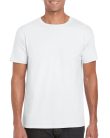 Softstyle rövid ujjú környakas póló, Gildan GI64000, White-3XL