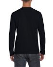 Softstyle hosszú ujjú pamut póló, Gildan GI64400, Black-L