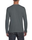 Softstyle hosszú ujjú pamut póló, Gildan GI64400, Charcoal-2XL