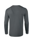 Softstyle hosszú ujjú pamut póló, Gildan GI64400, Charcoal-2XL