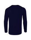 Softstyle hosszú ujjú pamut póló, Gildan GI64400, Navy-2XL