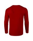 Softstyle hosszú ujjú pamut póló, Gildan GI64400, Red-2XL