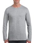 Softstyle hosszú ujjú pamut póló, Gildan GI64400, RS Sport Grey-2XL