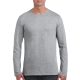 Softstyle hosszú ujjú pamut póló, Gildan GI64400, RS Sport Grey-2XL