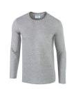 Softstyle hosszú ujjú pamut póló, Gildan GI64400, RS Sport Grey-2XL