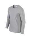 Softstyle hosszú ujjú pamut póló, Gildan GI64400, RS Sport Grey-2XL