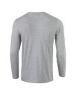 Softstyle hosszú ujjú pamut póló, Gildan GI64400, RS Sport Grey-2XL