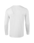 Softstyle hosszú ujjú pamut póló, Gildan GI64400, White-2XL