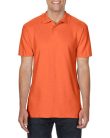 Softstyle dupla piké galléros póló, Gildan GI64800, Orange-2XL