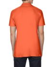 Softstyle dupla piké galléros póló, Gildan GI64800, Orange-2XL