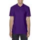 Softstyle dupla piké galléros póló, Gildan GI64800, Purple-2XL