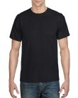 Rövid ujjú kereknyakú unisex póló, Gildan GI8000, Black-L