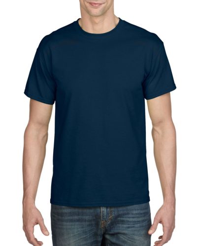 Rövid ujjú kereknyakú unisex póló, Gildan GI8000, Navy-2XL