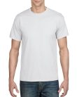 Rövid ujjú kereknyakú unisex póló, Gildan GI8000, White-L