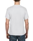 Rövid ujjú kereknyakú unisex póló, Gildan GI8000, White-L