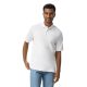 DryBlend rövid ujjú galléros férfi póló, Gildan GI8800, White-2XL