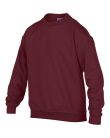 Kereknyakú gyerekpulóver, Gildan GIB18000, Maroon-XL