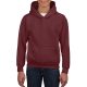 Kapucnis gyerekpulóver kenguruzsebbel, Gildan GIB18500, Maroon-XL