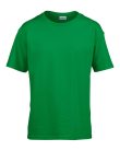 Rövid ujjú Softstyle gyerekpóló, Gildan GIB64000, Irish Green-S