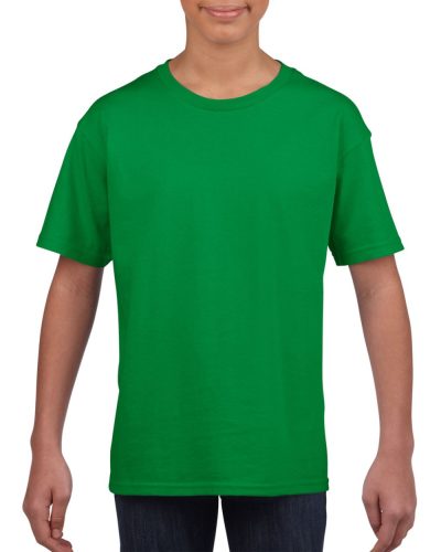 Rövid ujjú Softstyle gyerekpóló, Gildan GIB64000, Irish Green-XL