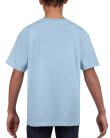 Rövid ujjú Softstyle gyerekpóló, Gildan GIB64000, Light Blue-XL