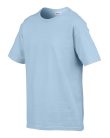 Rövid ujjú Softstyle gyerekpóló, Gildan GIB64000, Light Blue-XL