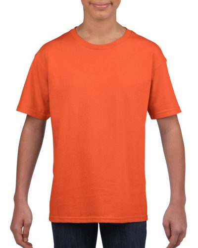 Rövid ujjú Softstyle gyerekpóló, Gildan GIB64000, Orange-L